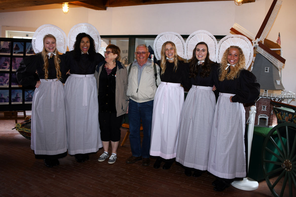 190 Donna and Don Regier pose with Tulip Queen Olivia, center, and her attendants.JPG